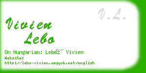 vivien lebo business card